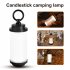 Outdoor Portable Led Camping Lantern Usb Type c Rechargeable Flashlight Emergency Light Black Walnut Color