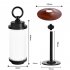 Outdoor Portable Led Camping Lantern Usb Type c Rechargeable Flashlight Emergency Light Black Walnut Color