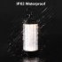 Outdoor Portable Led Camping Lantern Usb Type c Rechargeable Flashlight Emergency Light Black Walnut Color