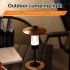 Outdoor Portable Led Camping Lantern Usb Type c Rechargeable Flashlight Emergency Light Black Walnut Color