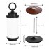 Outdoor Portable Led Camping Lantern Usb Type c Rechargeable Flashlight Emergency Light Black Walnut Color