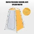 Outdoor Quick Set Up Privacy Tent 190T Silver Coated Cloth Waterproof UV Resistant Portable Changing Room For Camping Shower Biking Toilet Beach Yellow and gray