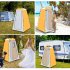 Outdoor Quick Set Up Privacy Tent 190T Silver Coated Cloth Waterproof UV Resistant Portable Changing Room For Camping Shower Biking Toilet Beach Yellow and gray