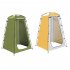 Outdoor Quick Set Up Privacy Tent 190T Silver Coated Cloth Waterproof UV Resistant Portable Changing Room For Camping Shower Biking Toilet Beach Yellow and gray