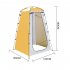 Outdoor Quick Set Up Privacy Tent 190T Silver Coated Cloth Waterproof UV Resistant Portable Changing Room For Camping Shower Biking Toilet Beach Yellow and gray