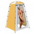 Outdoor Quick Set Up Privacy Tent 190T Silver Coated Cloth Waterproof UV Resistant Portable Changing Room For Camping Shower Biking Toilet Beach Yellow and gray