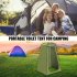 Outdoor Quick Set Up Privacy Tent 190T Silver Coated Cloth Waterproof UV Resistant Portable Changing Room For Camping Shower Biking Toilet Beach Yellow and gray