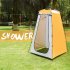Outdoor Quick Set Up Privacy Tent 190T Silver Coated Cloth Waterproof UV Resistant Portable Changing Room For Camping Shower Biking Toilet Beach Yellow and gray