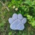 Outdoor Resin Pawprint Remembrance Tombstone With 4x3 Inch Personalized Picture Frame Pet Memorial Gifts For Lawn Backyard Courtyard gray product without words