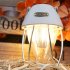 Outdoor Retro LED Camping Lights 3 Levels Stepless Dimming Type c Charging Hanging Tent Light For Garden Yard Patio Tree Decoration beige
