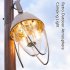 Outdoor Retro LED Camping Lights 3 Levels Stepless Dimming Type c Charging Hanging Tent Light For Garden Yard Patio Tree Decoration beige