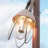 Outdoor Retro LED Camping Lights 3 Levels Stepless Dimming Type c Charging Hanging Tent Light For Garden Yard Patio Tree Decoration beige