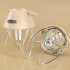 Outdoor Retro LED Camping Lights 3 Levels Stepless Dimming Type c Charging Hanging Tent Light For Garden Yard Patio Tree Decoration beige