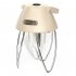 Outdoor Retro LED Camping Lights 3 Levels Stepless Dimming Type c Charging Hanging Tent Light For Garden Yard Patio Tree Decoration beige