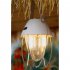 Outdoor Retro LED Camping Lights 3 Levels Stepless Dimming Type c Charging Hanging Tent Light For Garden Yard Patio Tree Decoration beige