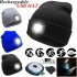 Outdoor Running Beanie Unisex Climbing Hat Fishing Camping Knitted LED Light