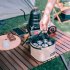 Outdoor Seasoning Spices Bottle Set Portable Camping Picnic Storage Bag with 1 handbag   3 bottles   3 pots