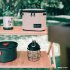 Outdoor Seasoning Spices Bottle Set Portable Camping Picnic Storage Bag with 1 handbag   4 bottles   2 pots