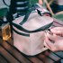 Outdoor Seasoning Spices Bottle Set Portable Camping Picnic Storage Bag with 1 handbag   3 bottles   3 pots
