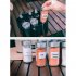 Outdoor Seasoning Spices Bottle Set Portable Camping Picnic Storage Bag with 1 handbag   3 bottles   3 pots