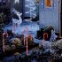 Outdoor Solar Christmas Led Candy Cane Lights Ip44 Waterproof Pathway Lamp For Christmas Decoration Solar