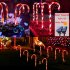 Outdoor Solar Christmas Led Candy Cane Lights Ip44 Waterproof Pathway Lamp For Christmas Decoration US plug in