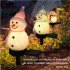 Outdoor Solar Christmas Stake Lights Solar Powered Snowman Waterproof LED Landscape Lighting For Patio Yard Decoration blue