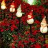 Outdoor Solar Christmas Stake Lights Solar Powered Snowman Waterproof LED Landscape Lighting For Patio Yard Decoration blue