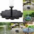 Outdoor Solar Fountain Pump for Pool Garden black