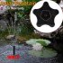 Outdoor Solar Fountain Pump Starfish Shape for Pool Garden black