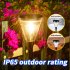 Outdoor Solar Garden Landscape Path Lights 3000K IP65 Waterproof 2 Levels Brightness Auto On Off Solar Powered Lawn Lamps For Yard Patio Garden Pathway Porch De
