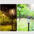 Outdoor Solar Garden Landscape Path Lights 3000K IP65 Waterproof 2 Levels Brightness Auto On Off Solar Powered Lawn Lamps For Yard Patio Garden Pathway Porch De