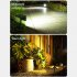 Outdoor Solar Ground Light Home Intelligent Light Sensing Waterproof Ground Plug Lights For Garden Lawn white color light