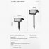 Outdoor Solar Ground Light Home Intelligent Light Sensing Waterproof Ground Plug Lights For Garden Lawn white color light