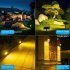 Outdoor Solar Ground Light Home Intelligent Light Sensing Waterproof Ground Plug Lights For Garden Lawn white color light