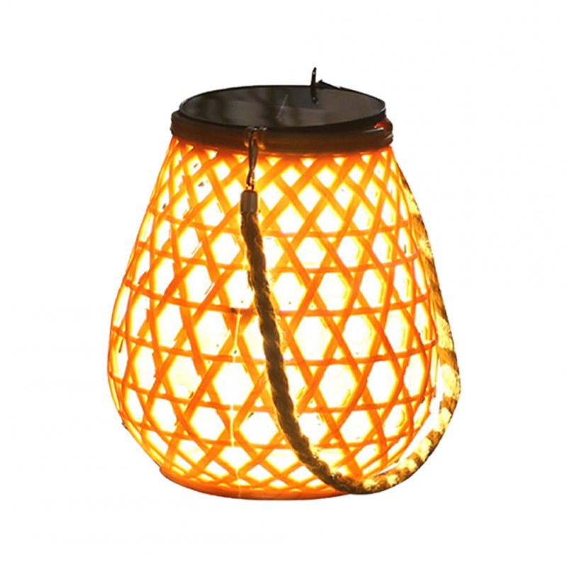 Outdoor Solar Hanging Lanterns With Handle Warm Light 3000K IP44 Waterproof For Wedding Yard Garden Farmhouse Solar+USB