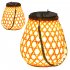 Outdoor Solar Hanging Lanterns With Handle Warm Light 3000K IP44 Waterproof For Wedding Yard Garden Farmhouse Solar USB