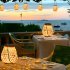 Outdoor Solar Hanging Lanterns With Handle Warm Light 3000K IP44 Waterproof For Wedding Yard Garden Farmhouse Solar USB