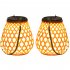 Outdoor Solar Hanging Lanterns With Handle Warm Light 3000K IP44 Waterproof For Wedding Yard Garden Farmhouse Solar USB