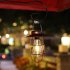 Outdoor Solar Lantern Lamp IP44 Waterproof Vintage Metal Solar Lights With Tungsten Bulb For Patio Garden Decor Bronze A