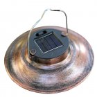 Outdoor Solar Lantern Lamp IP44 Waterproof Vintage Metal Solar Lights With Tungsten Bulb For Patio Garden Decor Bronze A