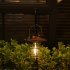 Outdoor Solar Lantern Lamp IP44 Waterproof Vintage Metal Solar Lights With Tungsten Bulb For Patio Garden Decor bronze B