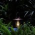 Outdoor Solar Lantern Lamp IP44 Waterproof Vintage Metal Solar Lights With Tungsten Bulb For Patio Garden Decor bronze B