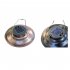 Outdoor Solar Lantern Lamp IP44 Waterproof Vintage Metal Solar Lights With Tungsten Bulb For Patio Garden Decor bronze B