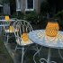 Outdoor Solar Lantern Lights Waterproof  3000K High Brightness Hanging Imitation Bamboo Weaving Hollowed Table Lamp  Decoration For Garden Patio Boho Wedding wa