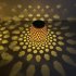 Outdoor Solar Lantern Lights Waterproof  3000K High Brightness Hanging Imitation Bamboo Weaving Hollowed Table Lamp  Decoration For Garden Patio Boho Wedding wa