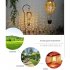 Outdoor Solar Led Garden Lamp Hollow Hot Air Balloon Lanterns Landscape Buried Lamps Golden