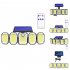 Outdoor Solar Lights 300led Motion Sensor 5 Heads LED Flood Lights with RC Waterproof Solar Security Lights B 05