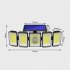 Outdoor Solar Lights 300led Motion Sensor 5 Heads LED Flood Lights with RC Waterproof Solar Security Lights B 05