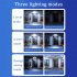 Outdoor Solar Lights 300led Motion Sensor 5 Heads LED Flood Lights with RC Waterproof Solar Security Lights B 05